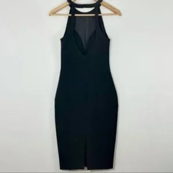 Elizabeth and James Karina Bodycon Mesh Midi Dress Size 4 - Picture 2 of 3